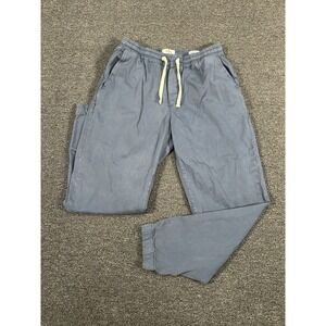 Marine Layer Athletic Fit Saturday Jogger Pants Blue Mens Large Drawstrings